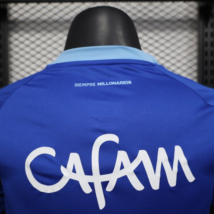 Player Version 2025-2026 Millonarios Home Soccer Jersey Football Shirt