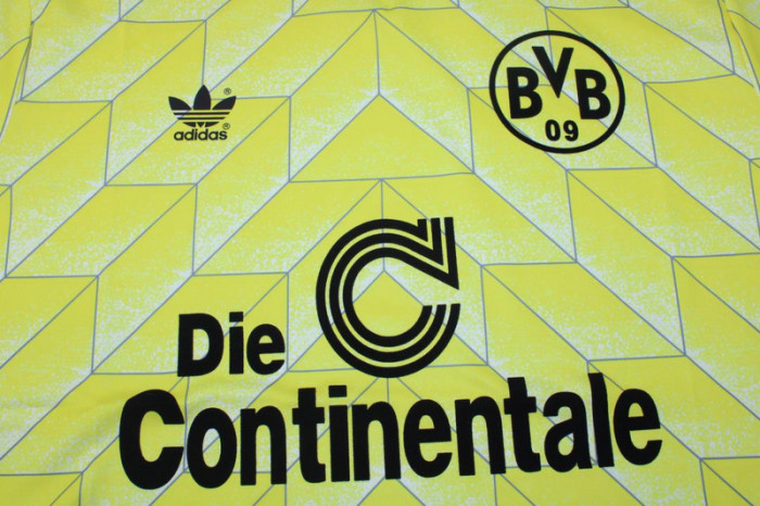 Retro Jersey 1988 Borussia Dortmund MUSSA 1 Home Soccer Jersey Vintage BVB Football Shirt