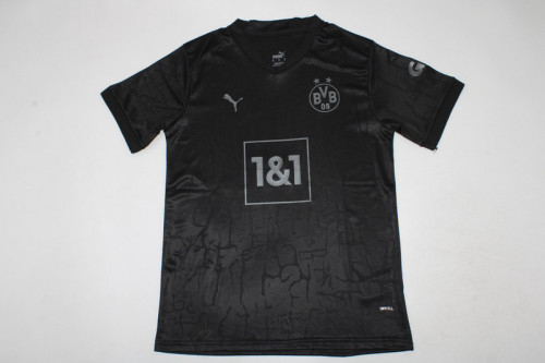 Retro Jersey 2022-2023 Borussia Dortmund All Black Special Edition Soccer Jersey BVB Vintage Football Shirt