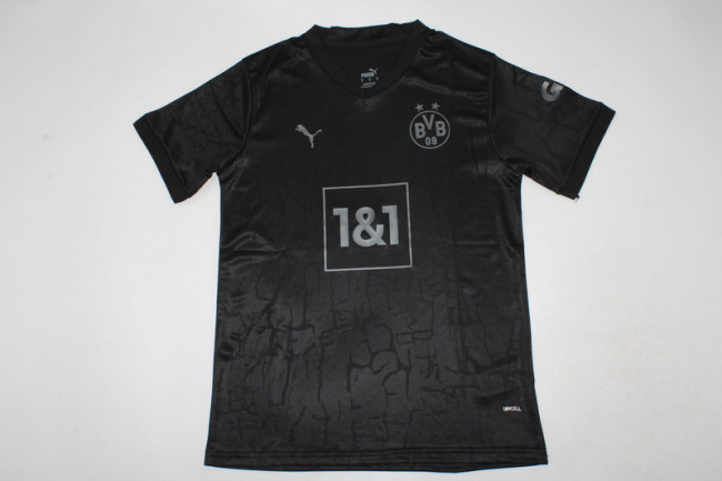 Retro Jersey 2022-2023 Borussia Dortmund All Black Special Edition Soccer Jersey BVB Vintage Football Shirt