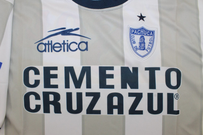 Retro Jersey 2001-2002 Pachuca GUERRA 7 Away Soccer Jersey Vintage Football Shirt