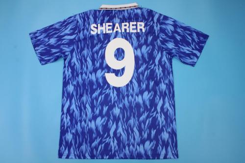 Retro Jersey 1991-1993 Southampton SHEARER 9 Away Blue Soccer Jersey Vintage Football Shirt