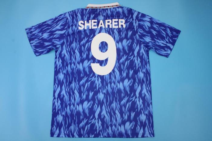 Retro Jersey 1991-1993 Southampton SHEARER 9 Away Blue Soccer Jersey Vintage Football Shirt