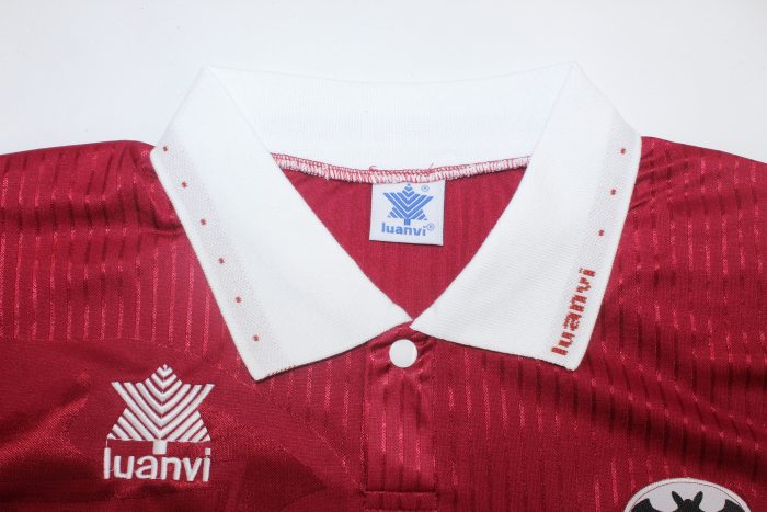 Retro Jersey 1994-1995 Albacete Balompié Away Red Soccer Jersey Vintage Football Shirt
