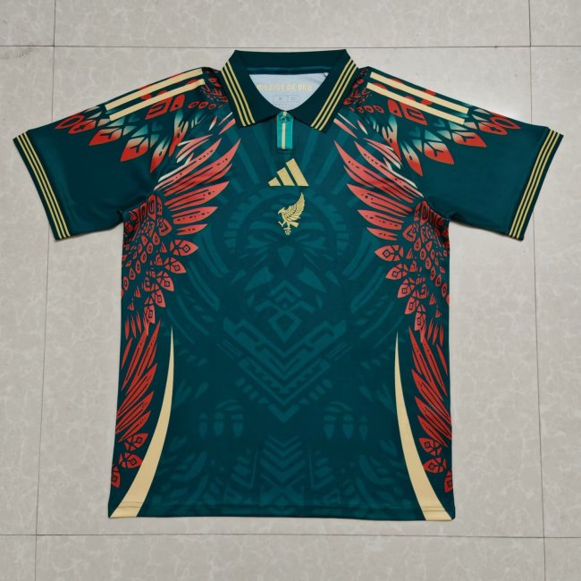 Fan Version 2025 Mexico Green Soccer Polo