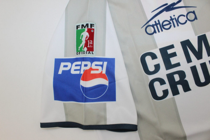 Retro Jersey 2001-2002 Pachuca GUERRA 7 Away Soccer Jersey Vintage Football Shirt