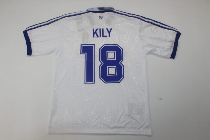 Retro Jersey 1997-1999 Real Zaragoza KILY 18 Home Soccer Jersey Vintage Camisetas de Futbol
