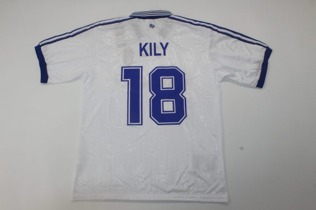 Retro Jersey 1997-1999 Real Zaragoza KILY 18 Home Soccer Jersey Vintage Camisetas de Futbol