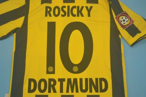 Retro Jersey Borussia Dortmund 2000 ROSICKY 10 Home Soccer Jersey Vintage BVB Football Shirt