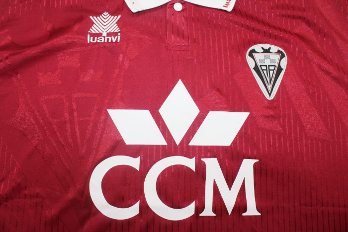 Retro Jersey 1994-1995 Albacete Balompié Away Red Soccer Jersey Vintage Football Shirt