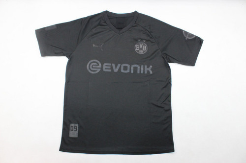 Retro Jersey 2019-2020 Borussia Dortmund 110th Anniversary Black Soccer Jersey Vintage BVB Football Shirt