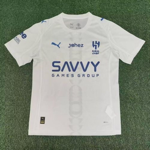 Fan Version 2025-2026 Al-Hilal Saudi Away White Soccer Jersey Football Shirt