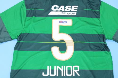 Retro Camisetas de Futbol 2010-2011 Palmeiras JUNIOR 5 Home Soccer Jersey Football Shirt