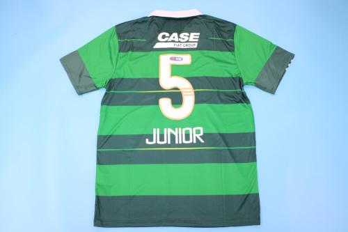 Retro Camisetas de Futbol 2010-2011 Palmeiras JUNIOR 5 Home Soccer Jersey Football Shirt