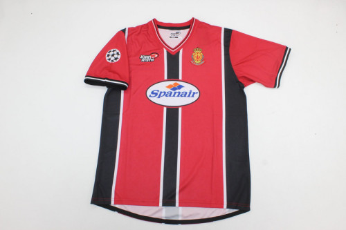 with UCL Patch Retro Jersey 2001-2002 Mallorca Home Soccer Jersey Vintage Football Shirt