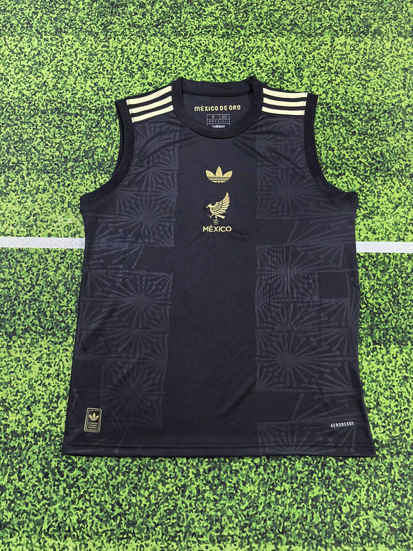 Fan Version 2025-2026 Mexico Black Soccer Vest