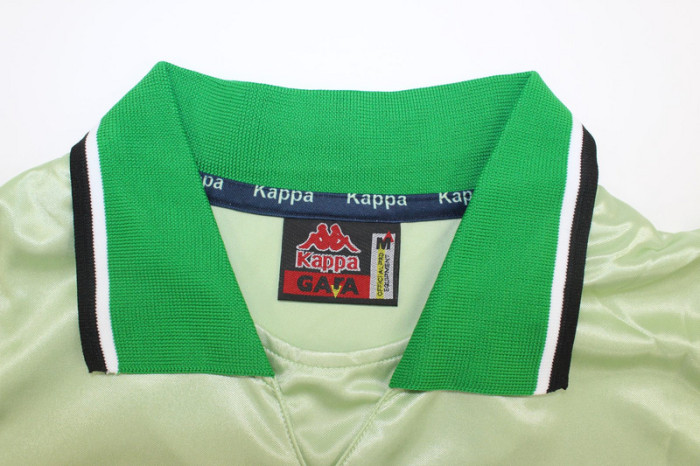 without Sponor Logo Retro Jersey Real Betis 1999-2000 Away Soccer Jersey Vintage Football Shirt