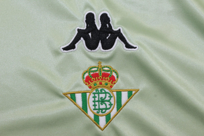 without Sponor Logo Retro Jersey Real Betis 1999-2000 Away Soccer Jersey Vintage Football Shirt