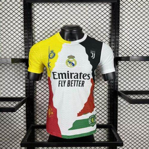 Player Version Cristiano Ronaldo 7 Combine Version Real Madrid Juventus Portugal Sporting Lisbon Manchester United Al Nassr Jersey