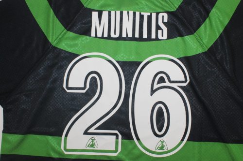 with LFP Patch Fan Version 1999-2000 Racing de Santander MUNITIS 26 Away Soccer Jersey Vintage Football Shirt