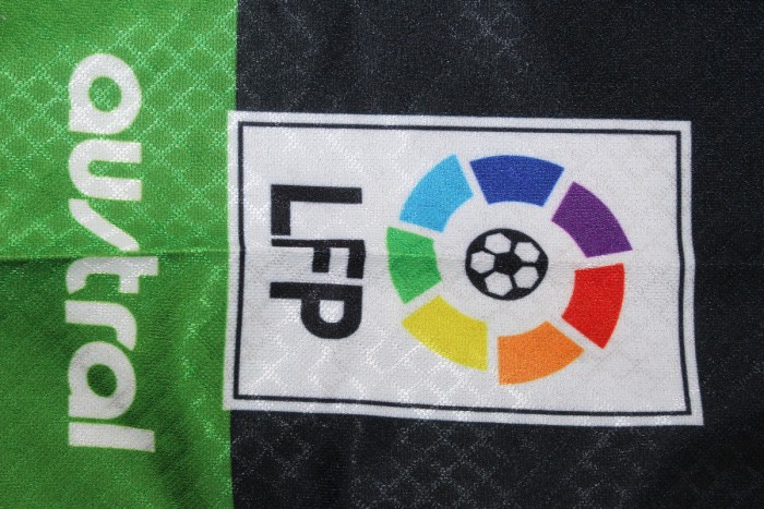 with LFP Patch Fan Version 1999-2000 Racing de Santander MUNITIS 26 Away Soccer Jersey Vintage Football Shirt