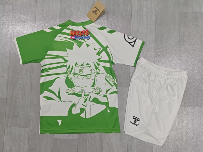 Youth Uniform Kids Kit 2025-2026 Real Betis Naruto Version Soccer Jersey Shorts Child Football Set