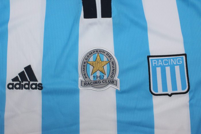 Retro Jersey 2000-2001 Argentina Racing Club 11 Home Soccer Jersey Vintage Football Shirt