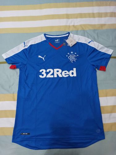 Retro Jersey 2015-2016 Rangers Home Soccer Jersey Vintage Football Shirt