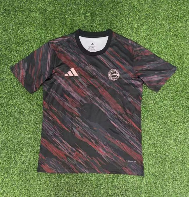 Fan Version 2025-2026 Bayern Munich Dark Red Soccer Training Jersey Bayern Munchen Football Shirt