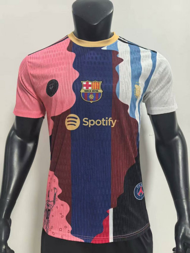 Player Version Messi Team Combine Version 2025-2026 Inter Miami Barcelona Argentina PSG Soccer Jersey Football Shirt