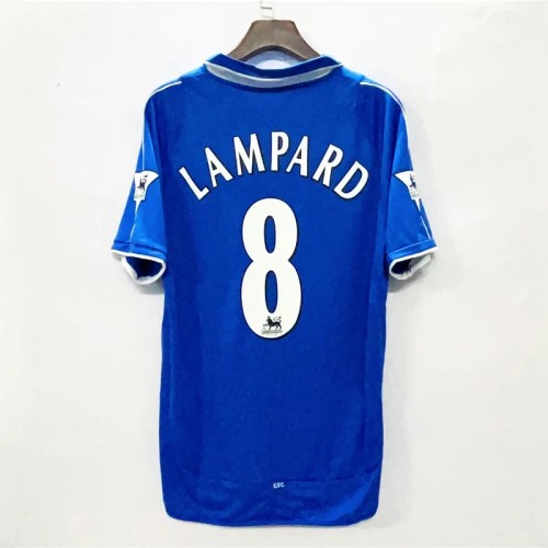 with EPL Patch Retro Jersey 2001-2003 Chelsea LAMPARD 8 Home Blue Soccer Jersey Vintage Football Shirt