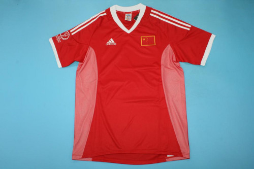with Patch Retro Jersey 2002 China Home Soccer Jersey Vintage Football Shirt
