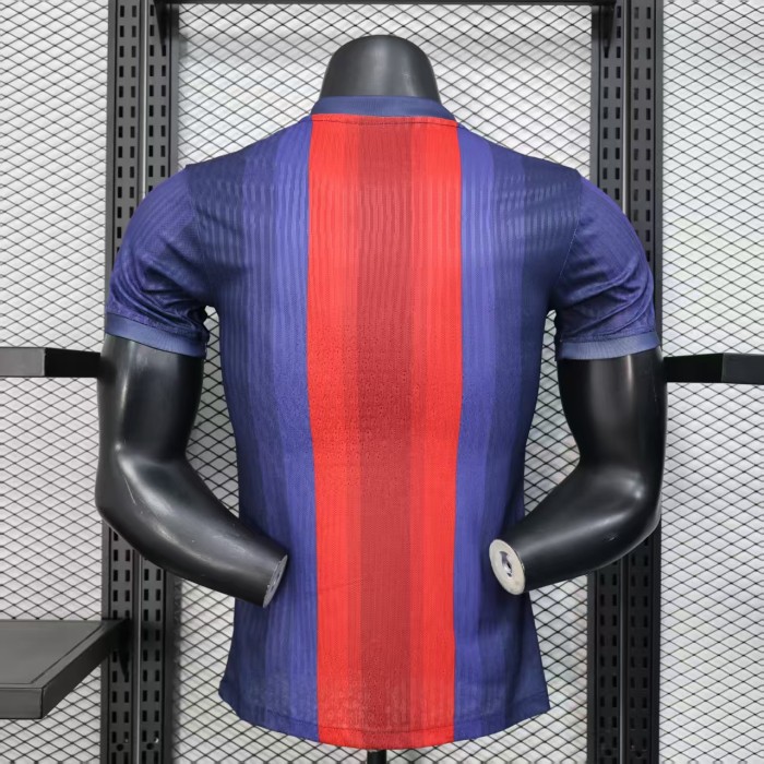 Barca Camisetas de Futbol Player Version 2025-2026 Barcelona Dark Blue/Red Special Edition Soccer Jersey