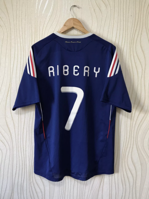 Retro Jersey 2010 France RIBERY 7 Home Soccer Jersey Vintage Football Shirt