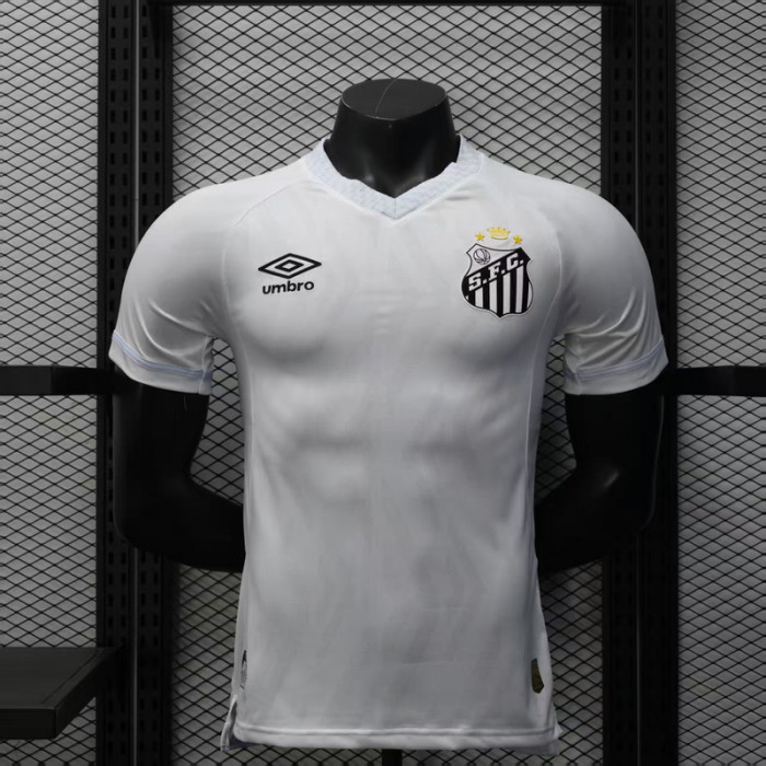 Player Version 2025-2026 Santos Home Soccer Jersey Football Shirt