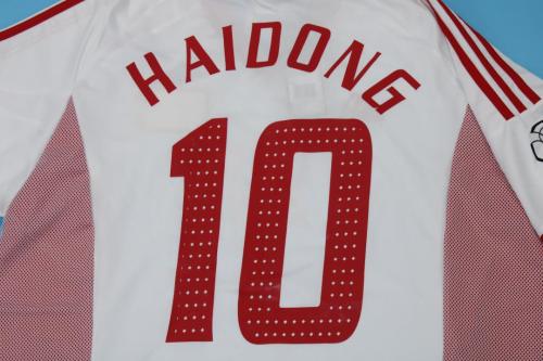 with Patch Retro Jersey 2002 China HAIDONG 10 Away White Soccer Jersey Vintage Football Shirt