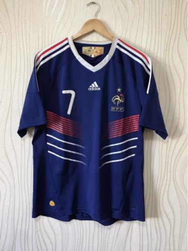 Retro Jersey 2010 France RIBERY 7 Home Soccer Jersey Vintage Football Shirt