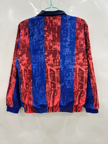 2025-2026 Barcelona Comma Trench Coat Soccer Reversible Windbreaker Jacket