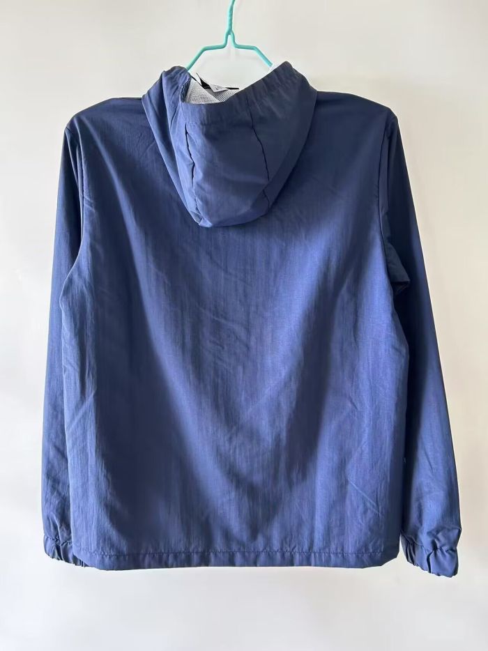 2025-2026 Portugal Dark Blue Soccer Windbreaker Jacket Football Jacket
