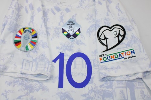 with winnter+2024 Euro Qualifier Patch Retro Jersey 2022 France Away White Soccer Jersey