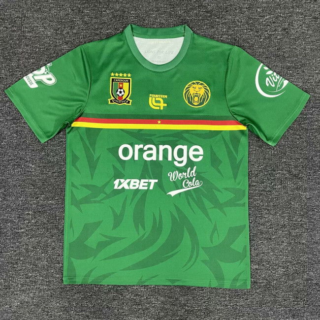 Fan Version 2025 Cameroon Green Soccer Training Jersey Cameroun Football Shirt