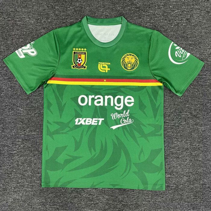 Fan Version 2025 Cameroon Green Soccer Training Jersey Cameroun Football Shirt