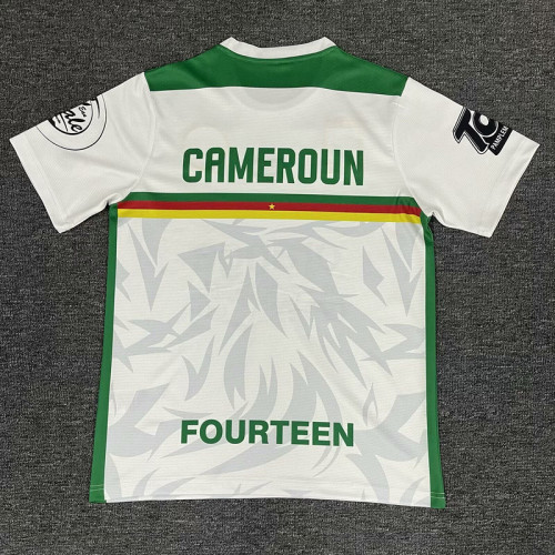 Fan Version 2025 Cameroon White Soccer Training Jersey Cameroun Football Shirt