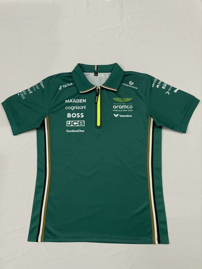 Aston Martin 2025 Green Shirts Racing Polo
