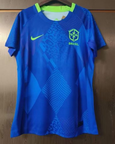 Women Brazil 2025 Away Blue Soccer Jersey Girl Brasil Football Shirt