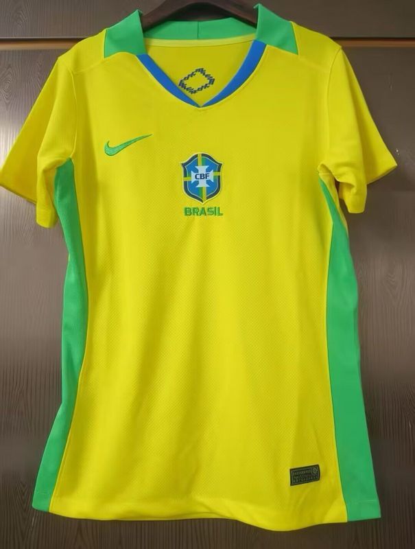 Women Brazil 2025 Home Soccer Jersey Girl Brasil Football Shirt