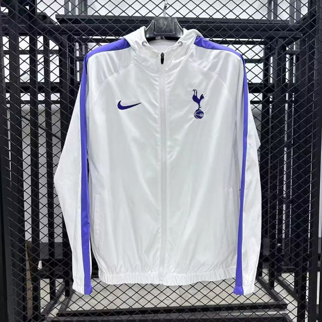 2025-2026 Real Madrid White Soccer Windbreaker Jacket Football Jacket