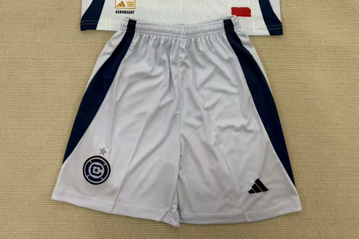 Fan Version 2025-2026 Chicago Fire Away White Soccer Shorts Football Shorts