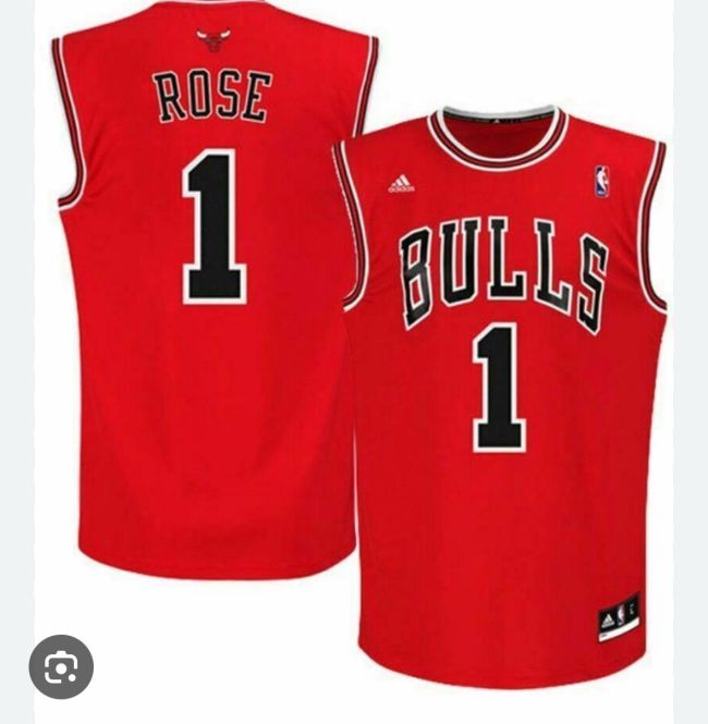 Chicago Bulls 1 ROSE Red Basketball Shirt NBA Jersey