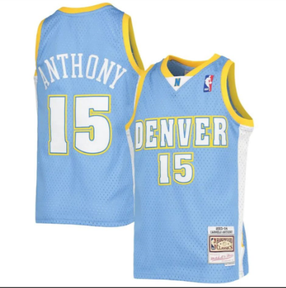 Mitchell&ness 2003-04 Denver Nuggets 15 ANTHONY NBA Jersey Basketball Shirt